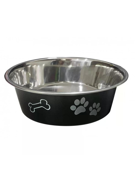 anipro Paws No Slip метална купа черна 21 см, 1.6 л