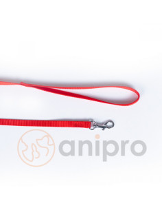 anipro Sport+ повод от лента 2.0/120см червен 2