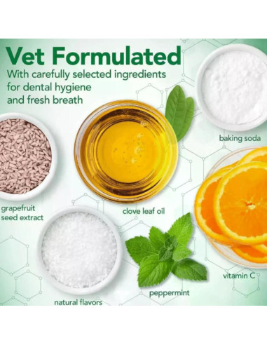 Vet-Best Dental Gel – паста за зъби за кучета + силиконова четка за зъби, 100 г