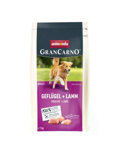 GranCarno Adult - суха храна за израснали кучета с птиче и агнешко, 1 кг