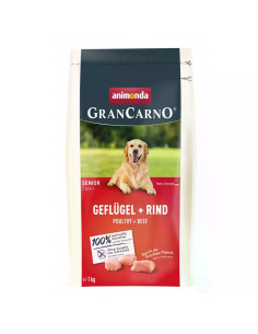 GranCarno Senior - суха храна за възрастни кучета, с птиче и говеждо, 1 кг