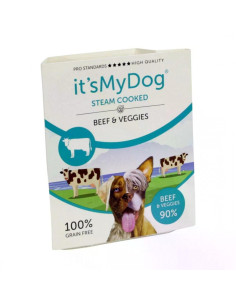It’s My Dog Steam Cooked - консервирана храна за кучета приготвена на пара, говеждо и зеленчуци, 7х395 г