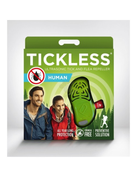 TickLess Ultrasonic Human - електронен уред за предпазаване от кърлежи за деца над 3-годишна възраст и възрастни