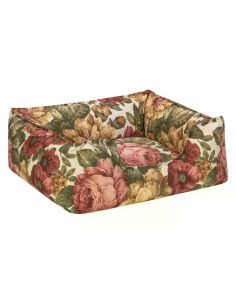 Pet Comfort Alpha водоустойчиво легло за кучета и котки, устойчивo на петна, флорални мотиви, М, 65х80 см 2