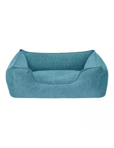 Pet Comfort Alpha легло за кучета и котки, луксозна дамаска, тюркоаз, М, 65х80 см