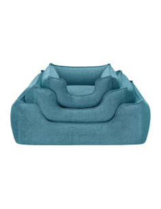 Pet Comfort Alpha легло за кучета и котки, луксозна дамаска, тюркоаз, М, 65х80 см 2
