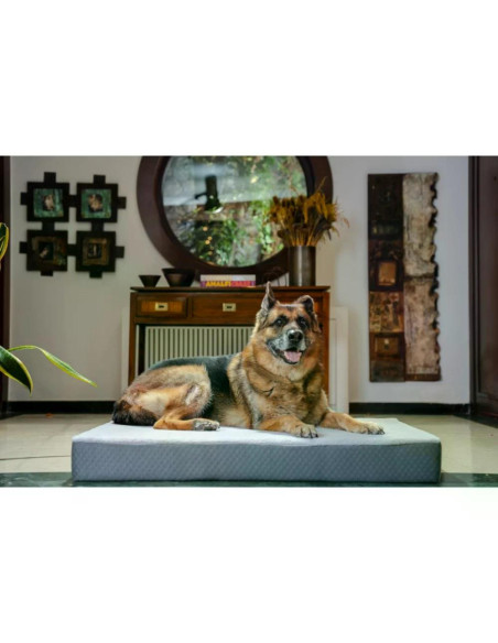 Pet Comfort ортопедичен матрак за кучета и котки, сив, М, 75х50х4 см