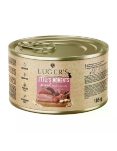 Lugers Dog храна за дребни породи кучета с телешко и домати, 185 г, 6 бр./стек