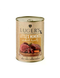 Lugers Dog храна за дребни породи кучета с патешки сърца, 400 г, 6 бр./стек