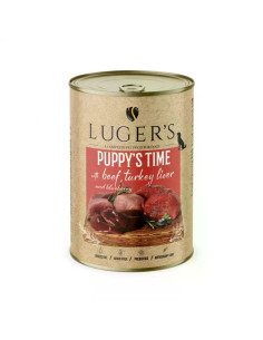 Lugers Puppy храна за малки кученца с говеждо и пуeшки дроб, 400 г, 6 бр./стек