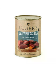 Lugers Dog храна за кучета с еленско и моркови, 400 г, 6 бр./стек