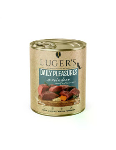 Lugers Dog храна за кучета с еленско и моркови, 800 г, 6 бр./стек