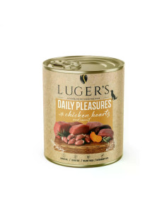 Lugers Dog храна за кучета с пилешки сърца, 800 г, 6 бр./стек