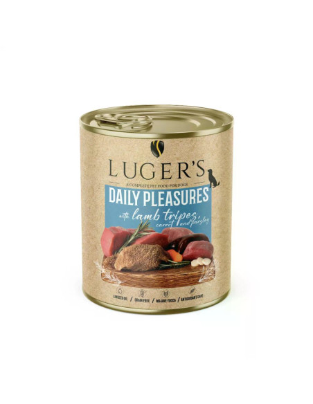 Lugers Dog храна за кучета с агнешко шкембе, 800 г, 6 бр./стек