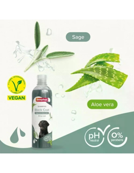 Beaphar Shampoo Black Coat - шампоан с алое вера за черна козина 250 мл