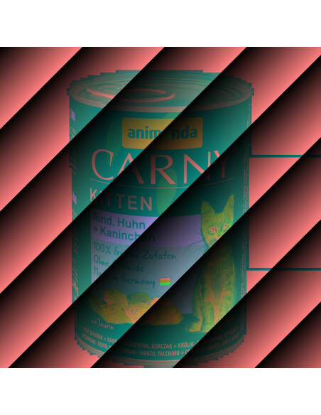 Carny Kitten 400 г говеждо + пиле + заек / 12 бр. СТЕК