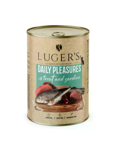 Lugers Cat храна за котки с пъстърва и сардини, 400 г, 6 бр./стек