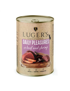 Lugers Cat храна за котки с говеждо и скариди, 400 г, 6 бр./стек
