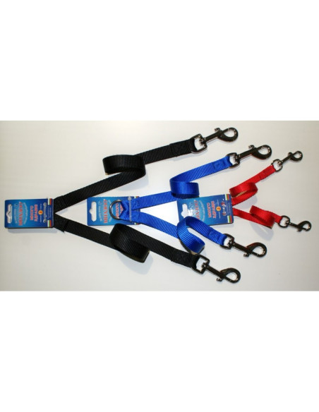 anipro накрайник за две кучета 15мм/33см червен