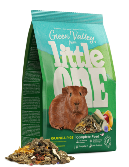 Храна за морски свинчета Little One „Green valley“ Fibrefood for guinea pigs – храна за морски свинчета БЕЗ ЗЪРНО, богата на 