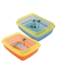 Пластмасов аквариум за костенурки TURTILE BOWL TORTUGAS 47х36х15,5см.