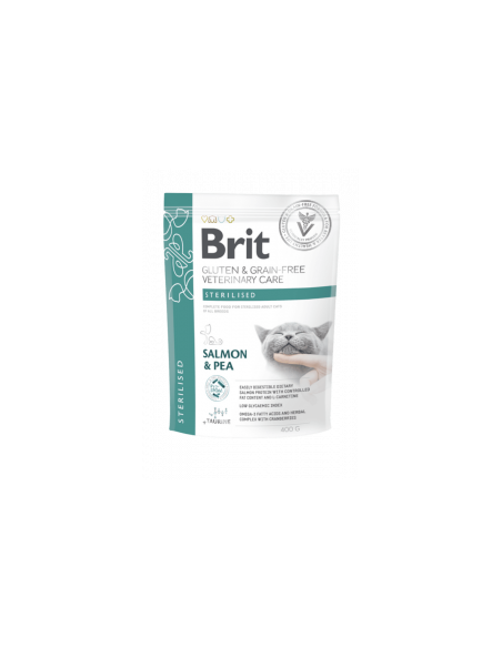 Ветеринарна cyxa xpaнa зa кастрирани ĸoтĸи Brit Care Cat Grain-Free STERILIZED URINARY HEALTH за профилактика на бъбреците и 