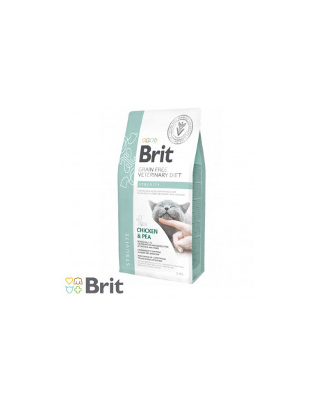Пълноценна, суха храна за котки Brit Veterinary Diets Cat Struvite за разтваряне на струвитни камъни и предотвратяване на пов
