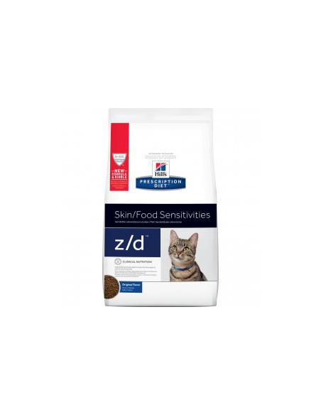 Hills Prescription Diet z/d - хидролизирана диета при хранителна непоносимост при котки 1,5 кг.