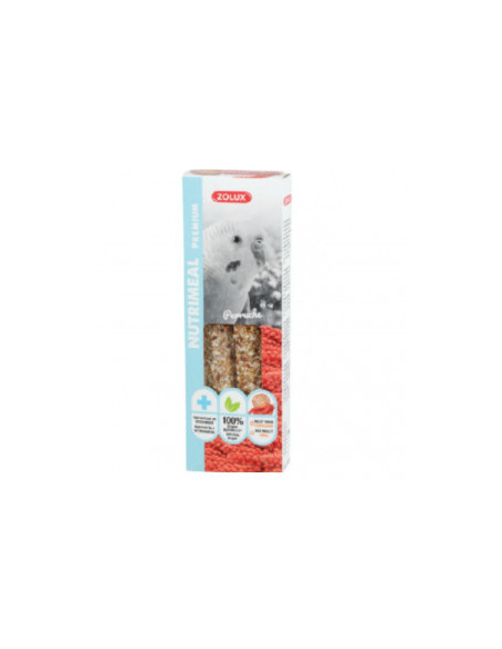 Крекери за средни папагали Parakeet Nutrimeal Stick Treats с червено просто и мидени черупки