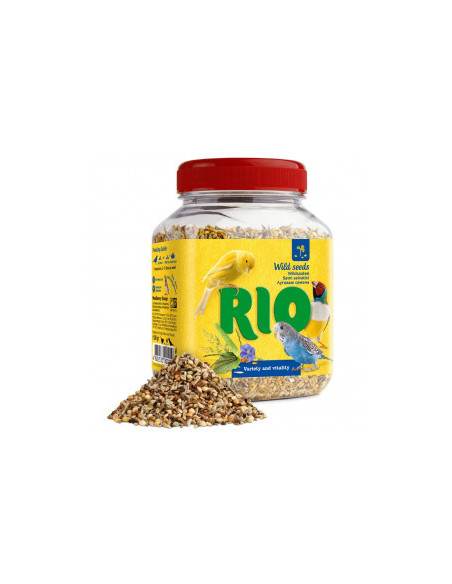 Микс от диви семена RIO Wild seeds mix, подходящ за вълнисти папагали, канарчета, екзотични и диви птици