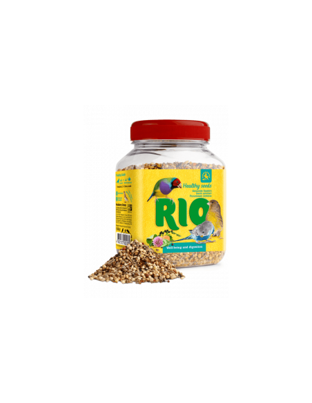 Натурално лакомство за птици RIO Healthy seed микс от семена за птички 240 гр., с добавени калций, желязо и магнезий