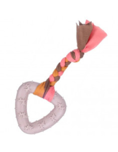 Играчка за кучета Flamingo TOY PUPPY TPR BUNTY TRIANGLE TAUPE въже за дърпане с триъгълниг от здрава, термопластична гума