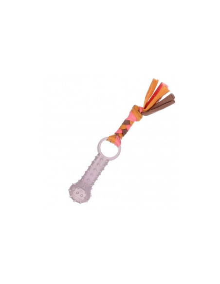 Играчка за кучета Flamingo TOY PUPPY TPR BUNTY TAUPE въже за дърпане с гумен кокал