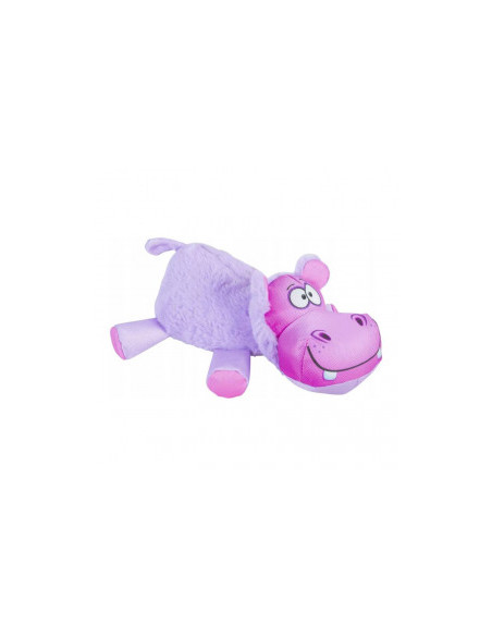 Плюшена играчка за кучета Zolux Friends Hicham Hippo във формата на хипопотам