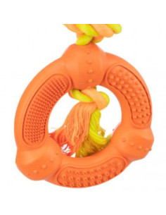 Кучешко играчка TRIXIE Ring on a rope въже за дърпане с гумен ринг