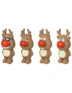 Гумена коледна играчка за куче Flamingo Christmas Toy Latex коледно еленче , различни видове