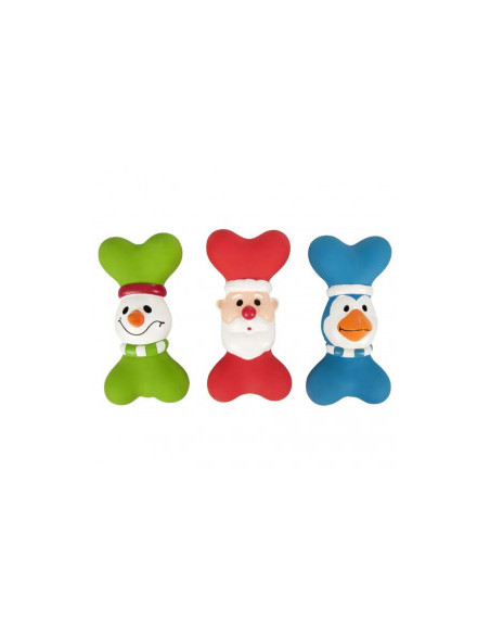 Коледна играчка за куче Flamingo Christmas Toy William латексово кокалче, различни видове