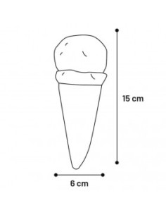 Кучешка латексова играчка Flamingo ICE CREAM сладолед в различни цветове