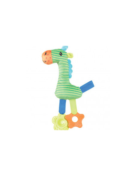 Екологична плюшена играчка за малки кученца ZOLUX Puppy RIO Girafe жирафче с гризалки за зъбки