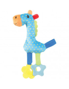 Екологична плюшена играчка за малки кученца ZOLUX Puppy RIO Girafe жирафче с гризалки за зъбки