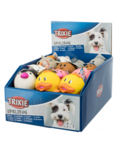 Кучешка играчка Trixie Ball animal -латексова топка с мек пълнеж