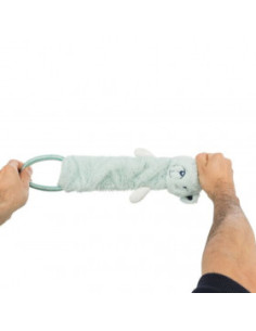 Плюшена играчка за малки кученца Trixie Junior dangling toy животинче с шумоляща вътрешност и въже