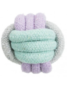 Въжена играчка Trixie Junior Knot Ball топка, подходяща за малки кученца
