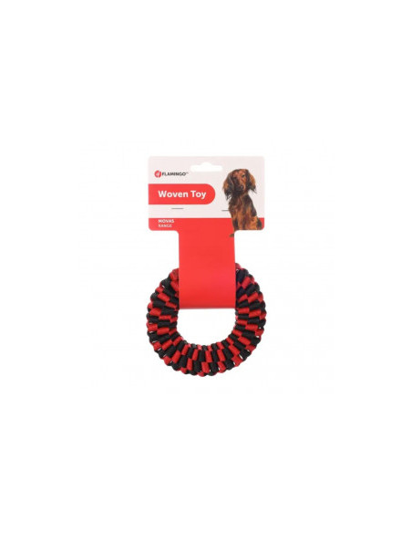 Плетена играчка Flamingo Woven toy ринг за кучета 13см