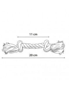 Играчка за куче Flamingo Toy cord въже с два възела 20 см