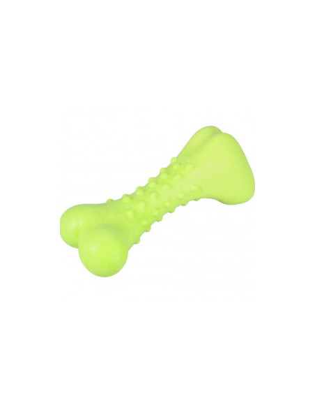 Играчка за куче Flamingo DINA BONE MINT 16 см - силиконов кокал, дентална играчка с аромат на мента