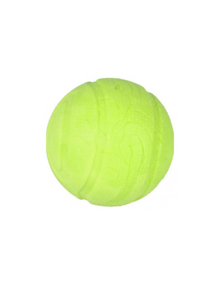 Играчка за куче Flamingo DINA BALL MINT 7 см - тенис топка с аромат на мента, дентална играчка