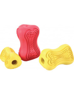 Супер издръжлива кучешка играчка Zolux TITAN RUBBER - с отвор за лакомства, размер M