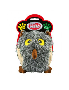 Плюшено бухалче със звук PET NOVA, 12см.