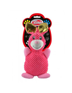 Плюшено розово зайче със звук PET NOVA